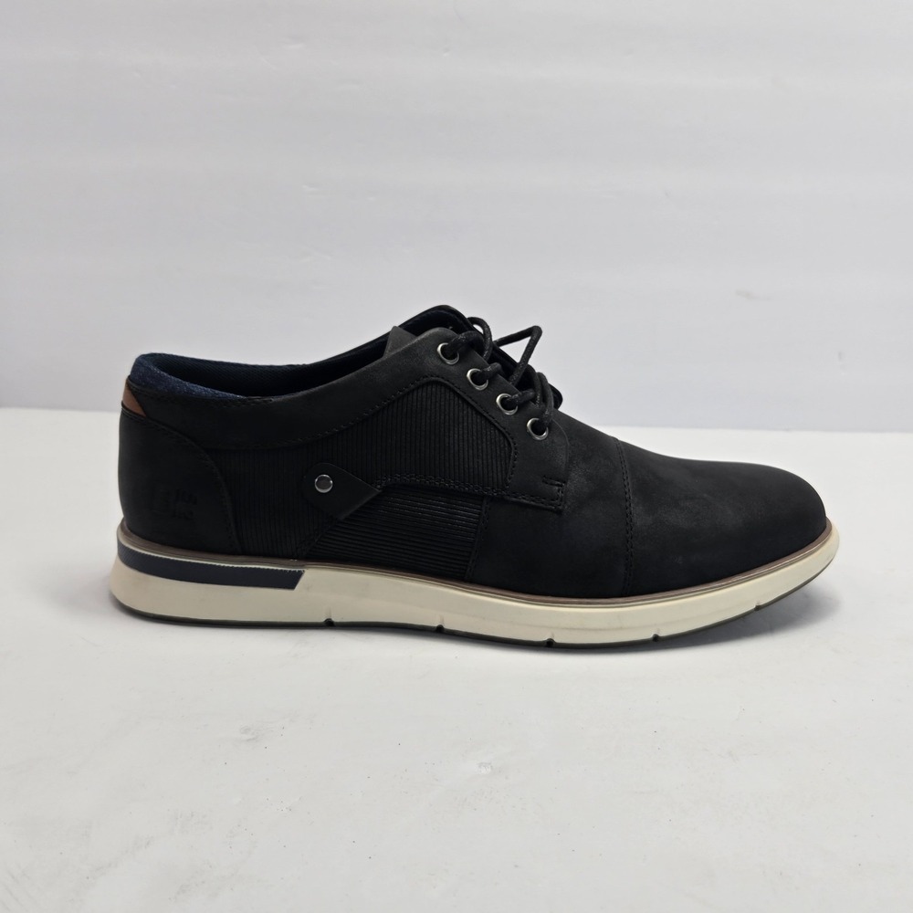 Bullboxer B-52 Men's Black Casual Dress Shoes US 11 EU 44 Lace-Up Comfort
